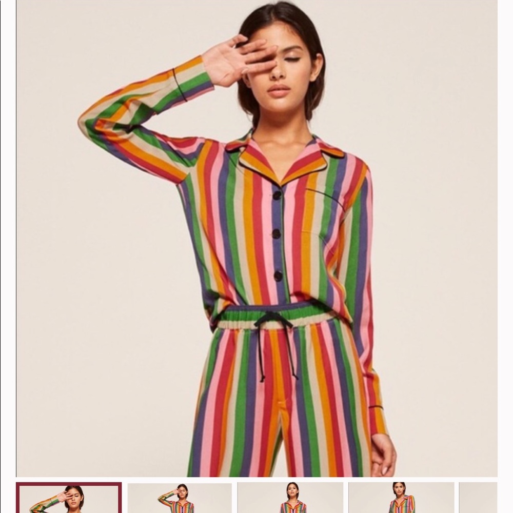 ISO: Reformation Pajamas in Rainbow